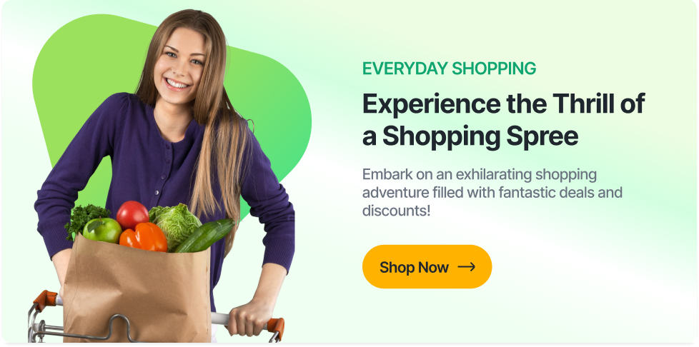 Smiling shopper